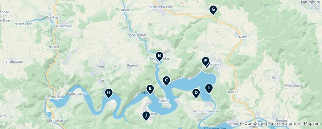 Karte von Edersee Essentials