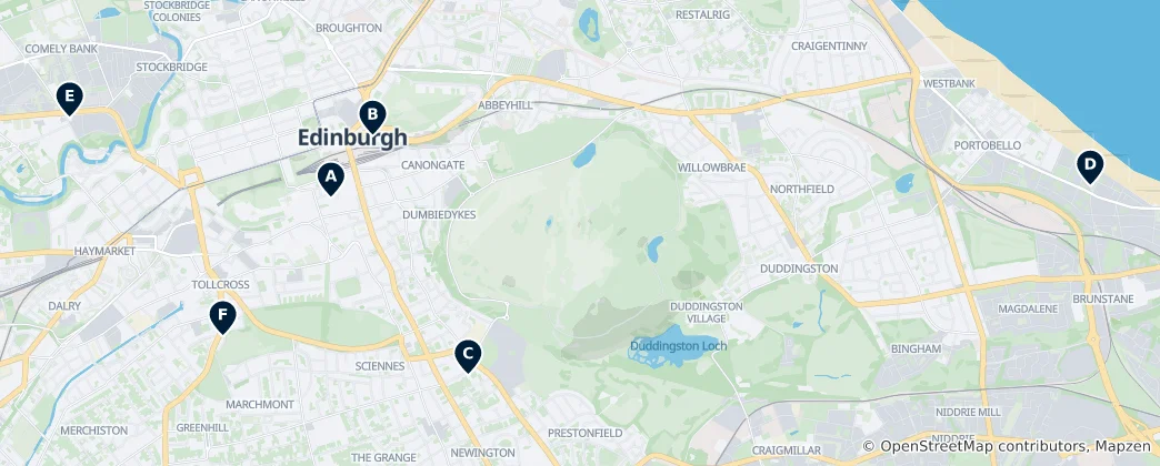 Mapa Historic Religious Sites