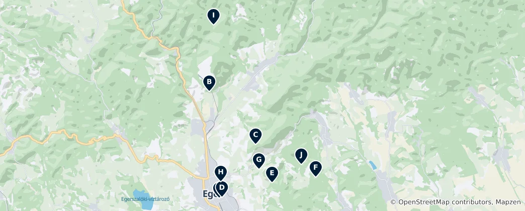 Natural Wonders of Eger 地图