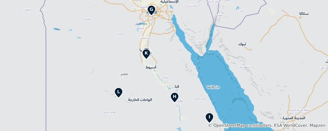 Map of Ancient Tombs and Necropolis