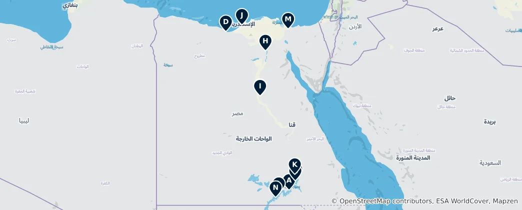 Egyptian Historical Monuments Haritası