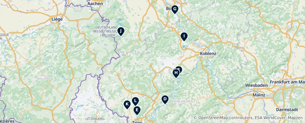 Carte de Eifel's Essential Treasures