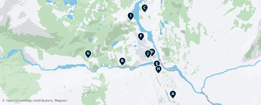 El Chaltén Essentials — Mapa