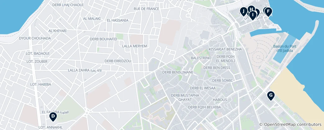 Mappa di El Jadida Essentials