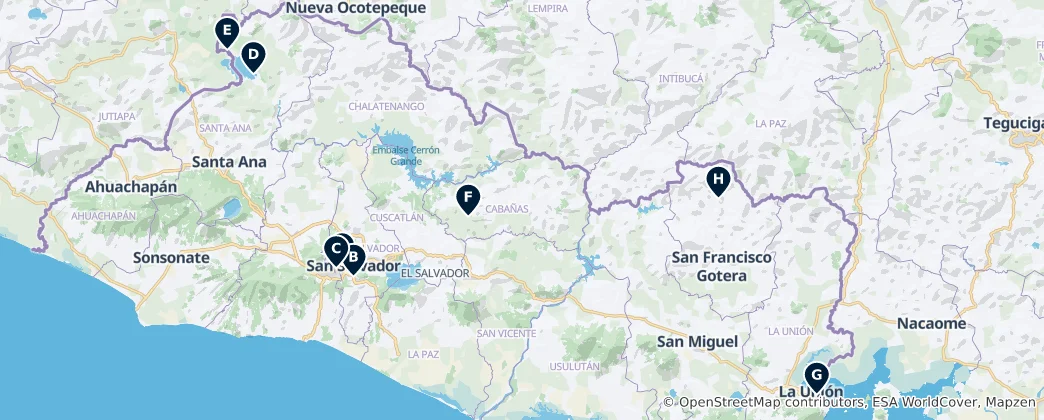 Mapa De Historic Monuments & Ruins