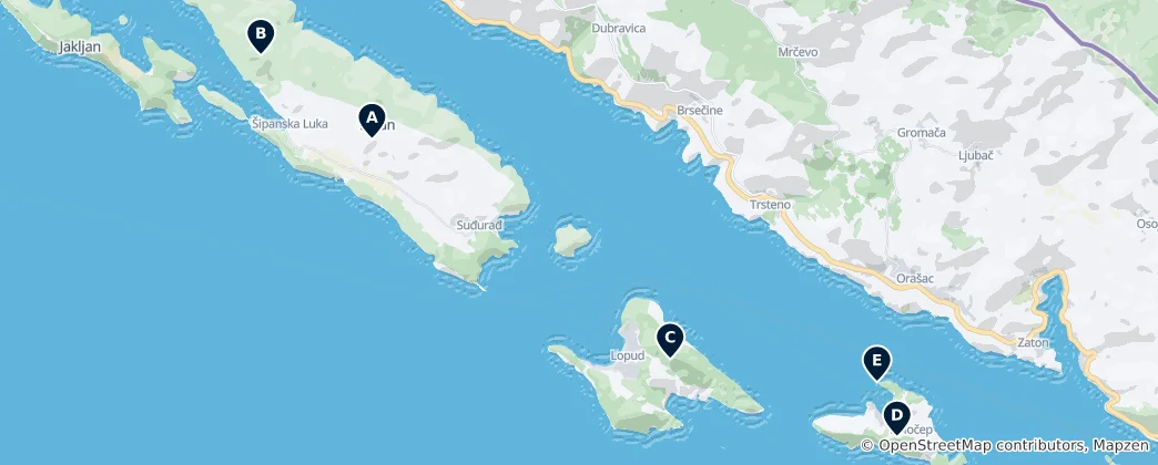 Mapa Hidden Gems