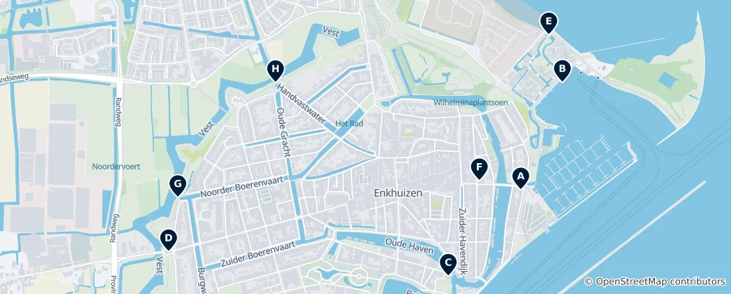 Map of Enkhuizen's Essential Heritage