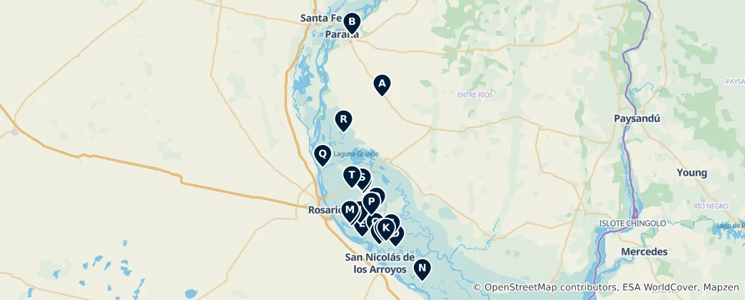 Mapa Parks and Lakes Retreat