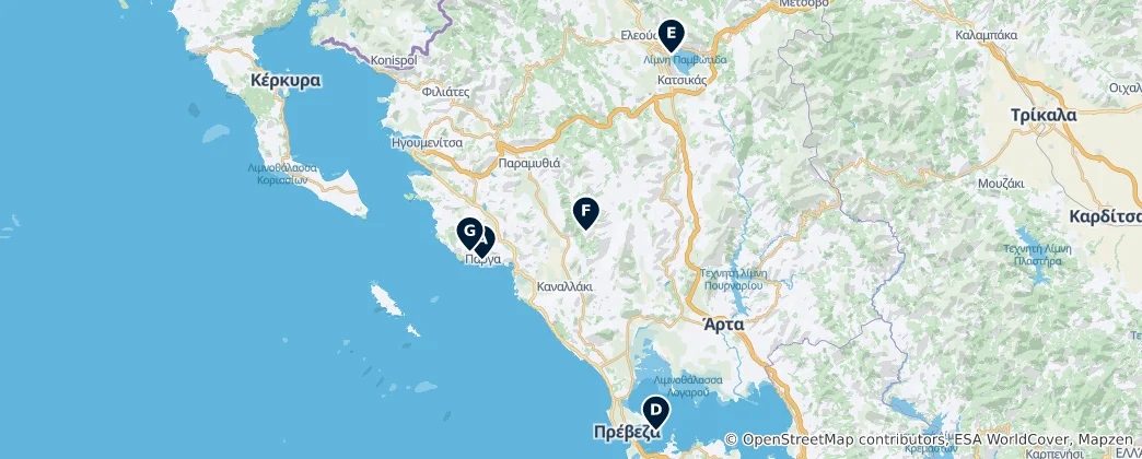 Mapa Historic Fortifications