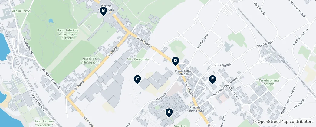 Map of Must-See Ercolano