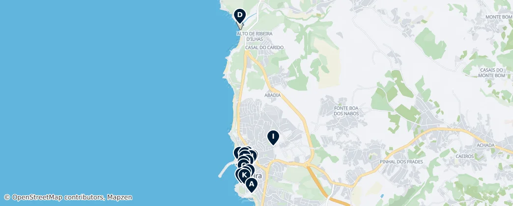 Ericeira's Unmissable Coastal Charms – Mapa
