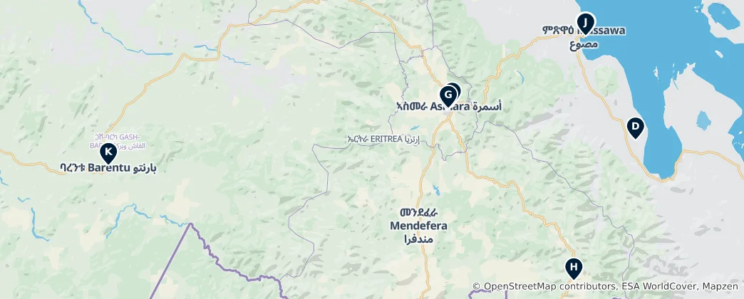 Map of Eritrea Essentials