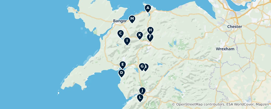Mapa Eryri National Park: The Absolute Essentials