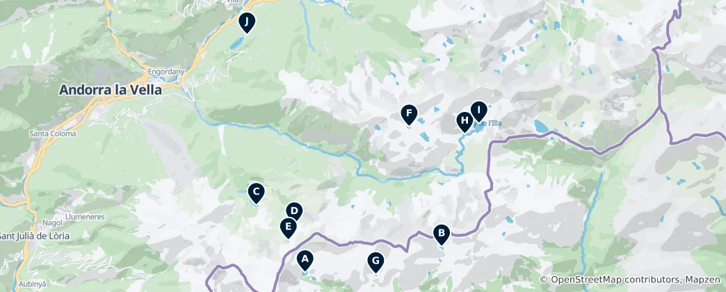 Map of Serene Lakes and Ponds