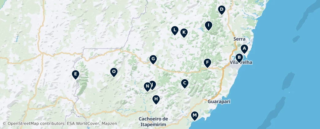 Nature's Hidden Gems — Mapa