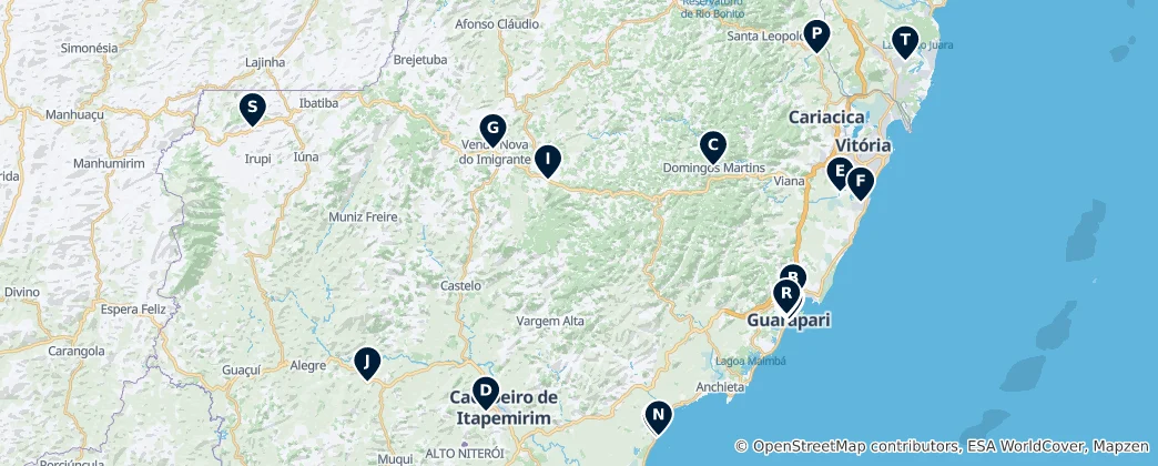 Mapa Regional Culinary Delights