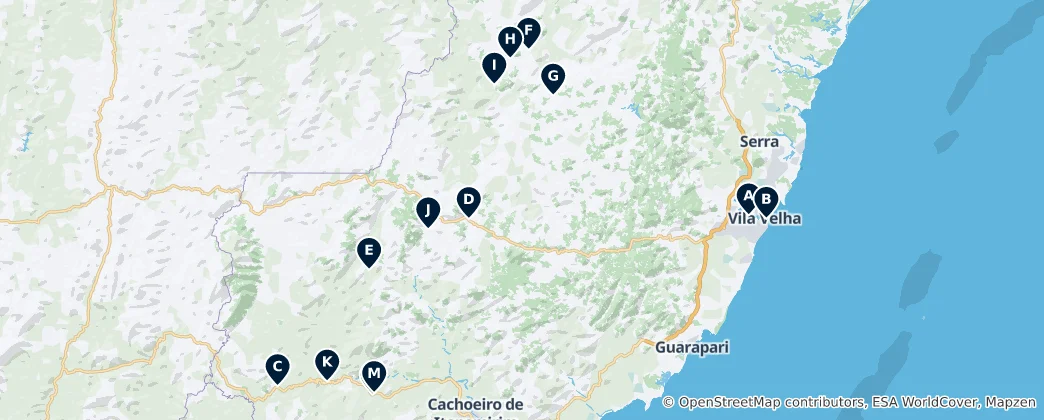 Map of Sacred Sites and Churches