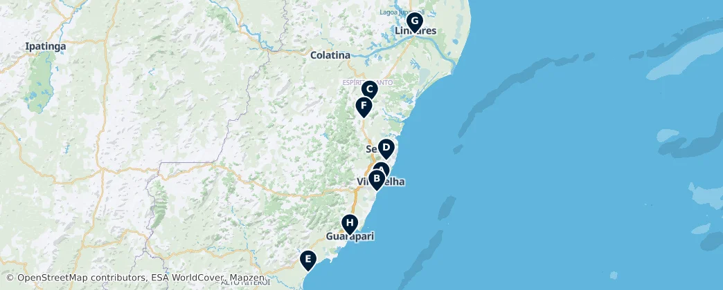 Shopping & Markets – Mapa