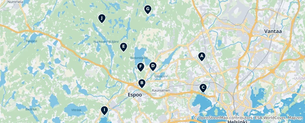 Mapa Nature and Outdoors