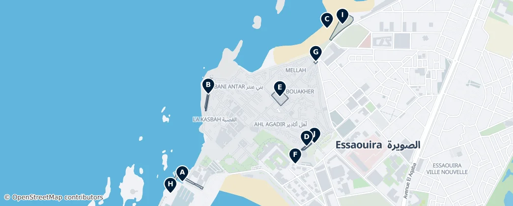 To nejlepší z Essaouiry – Mapa
