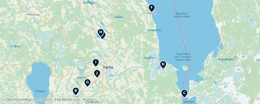 Best Beaches and Lakes 地图