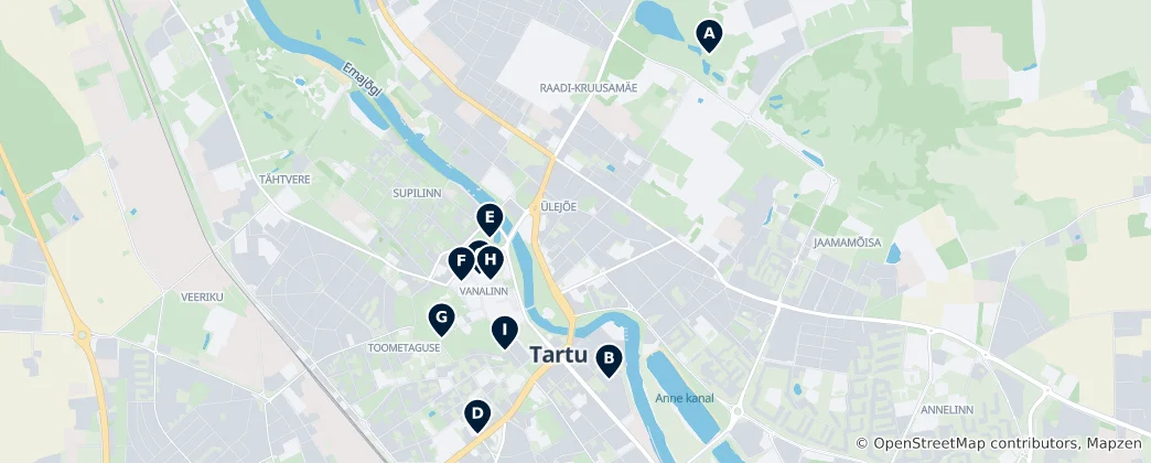 Carte de Editor's Choice: Tartu