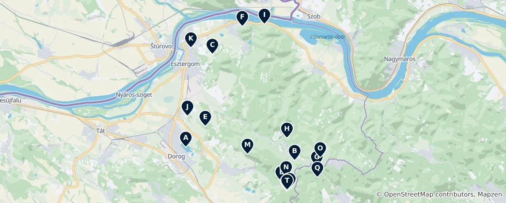 Map of Nature's Vistas and Hidden Caves