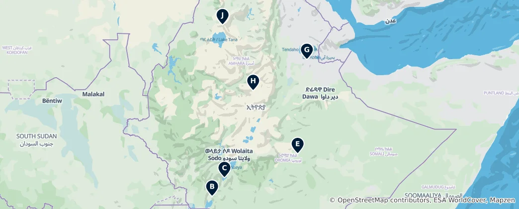 Map of Ethiopia Essentials