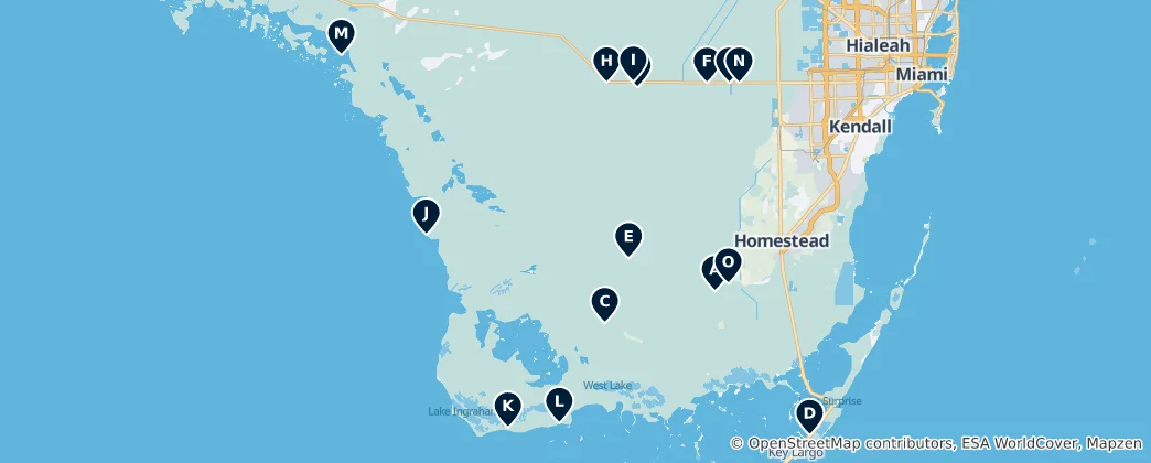 Map of Everglades National Park Absolute Essentials