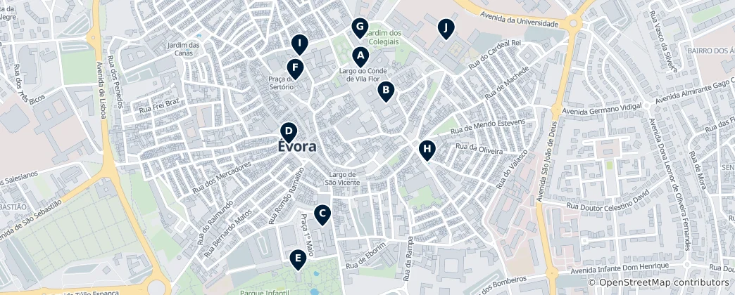 Évora's Absolute Essentials Haritası