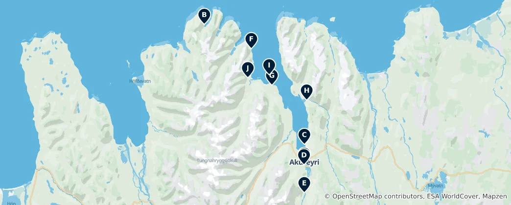 Mappa di Eyjafjörður Essentials