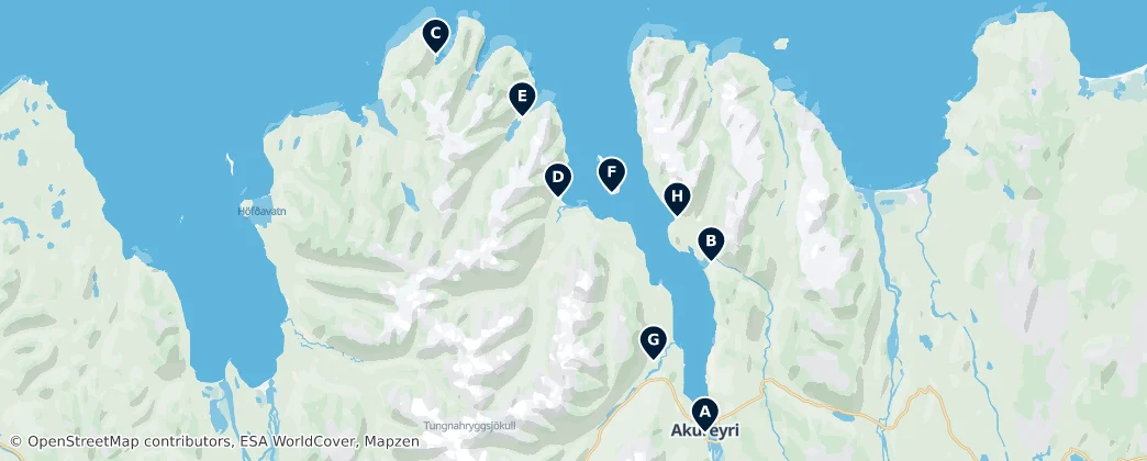 Map of Historic Churches of the North