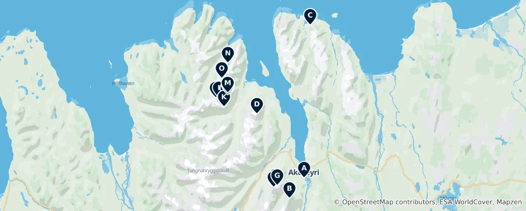 Mappa di Peaks and Viewpoints