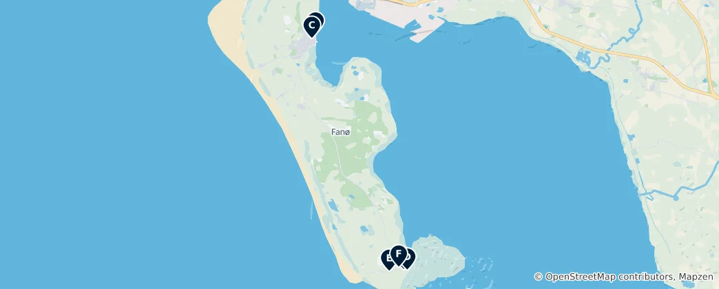Map of Museums & Art on Fanø