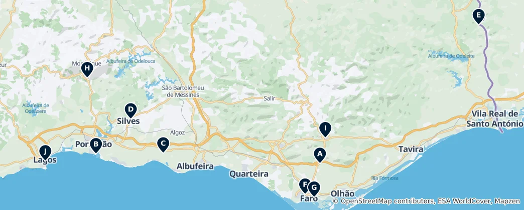 Map of Editor's Choice: Faro District