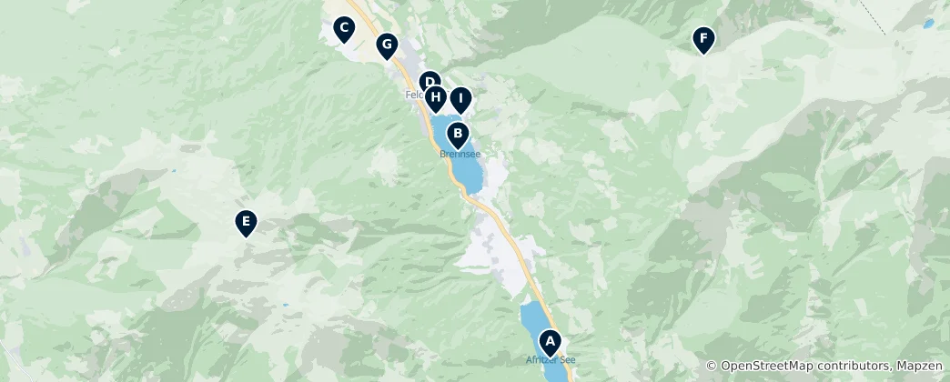 Map of Feld am See Essentials
