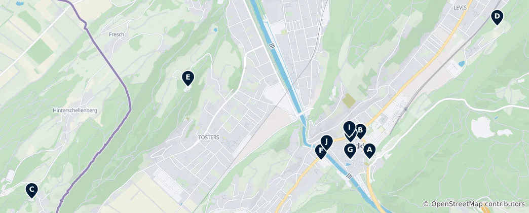 Térkép: Feldkirch Essentials