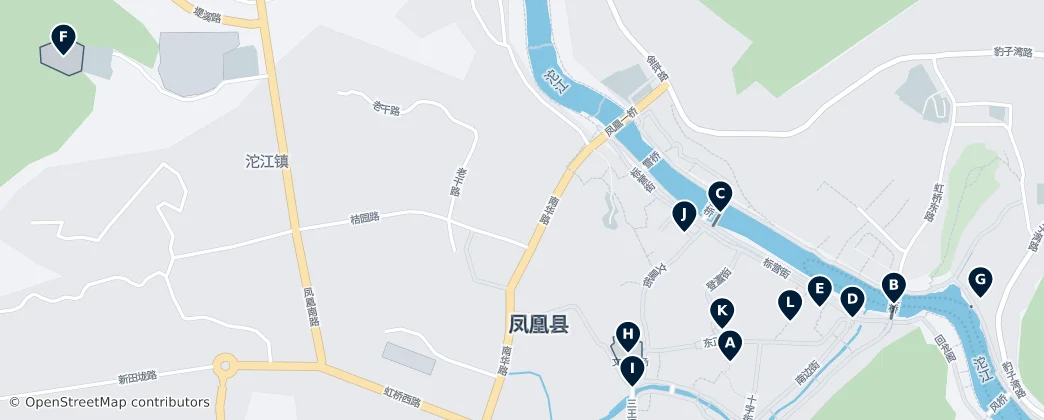 Fenghuang Unmissables – Mapa