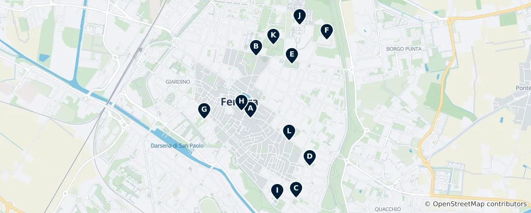 Mappa di Imperdibili di Ferrara