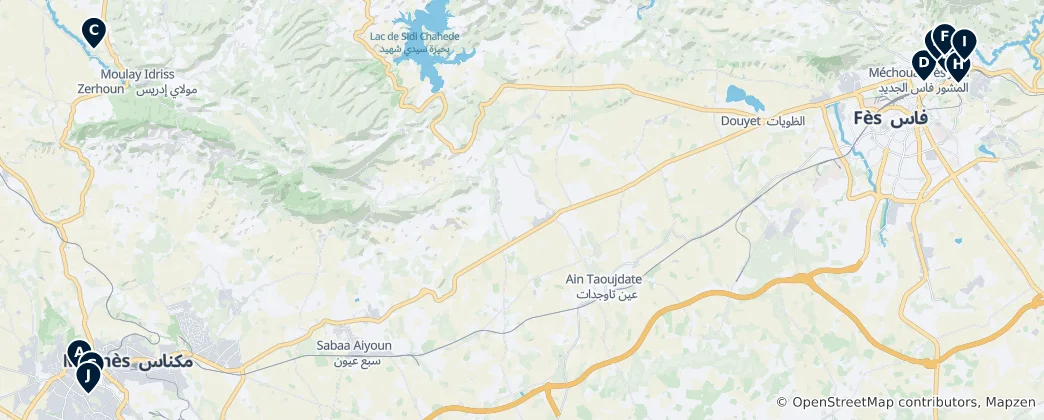 Mapa de Moroccan Historical & Cultural Sites