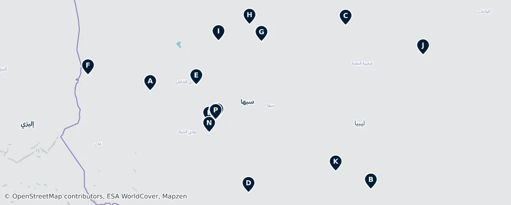 Fezzan's Unmissable Sahara Wonders 地图