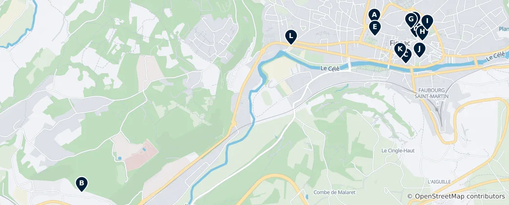 Map of Figeac Heritage Trail