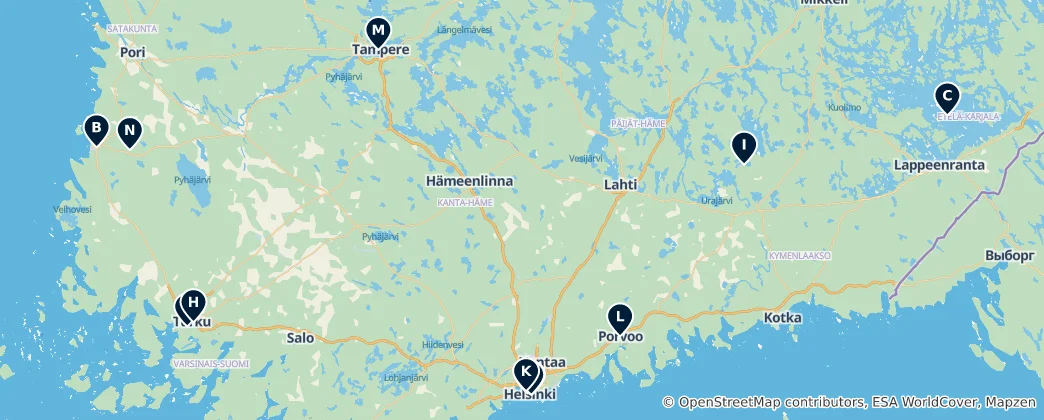 Map of Finland Essentials