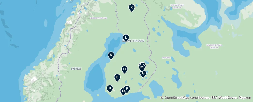 Mappa di Historic Churches & Cathedrals