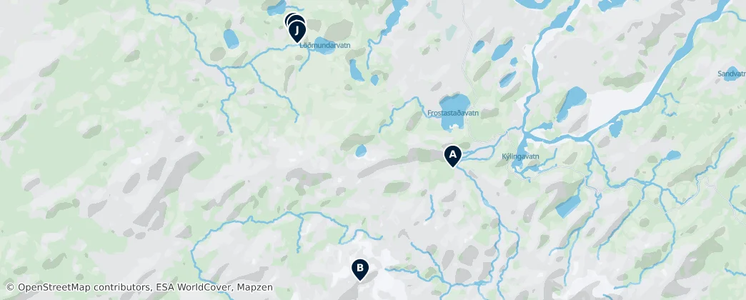 Map of Alpine Huts and Shelters