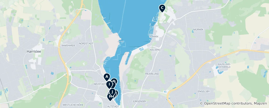 Map of Flensburg Essentials