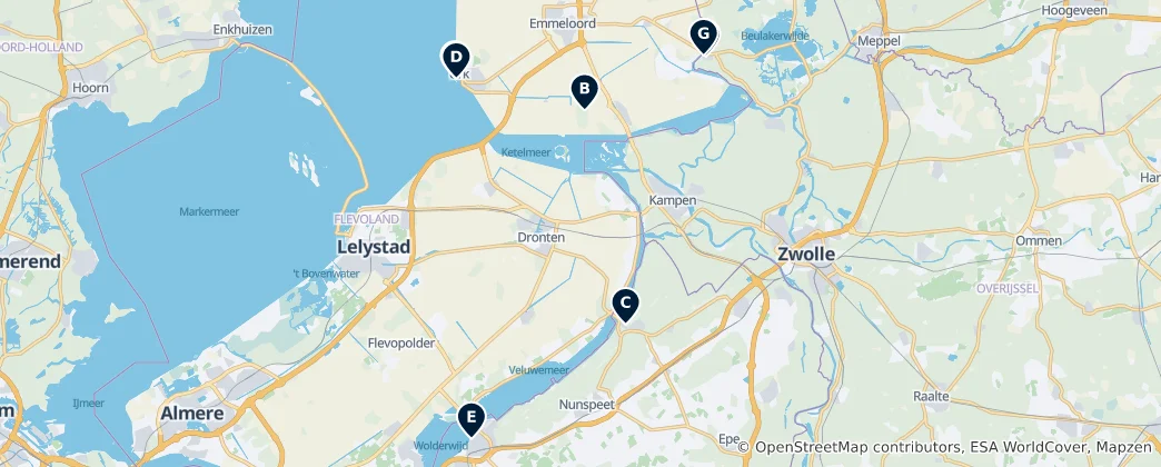 Carte de Historic Churches and Sacred Sites