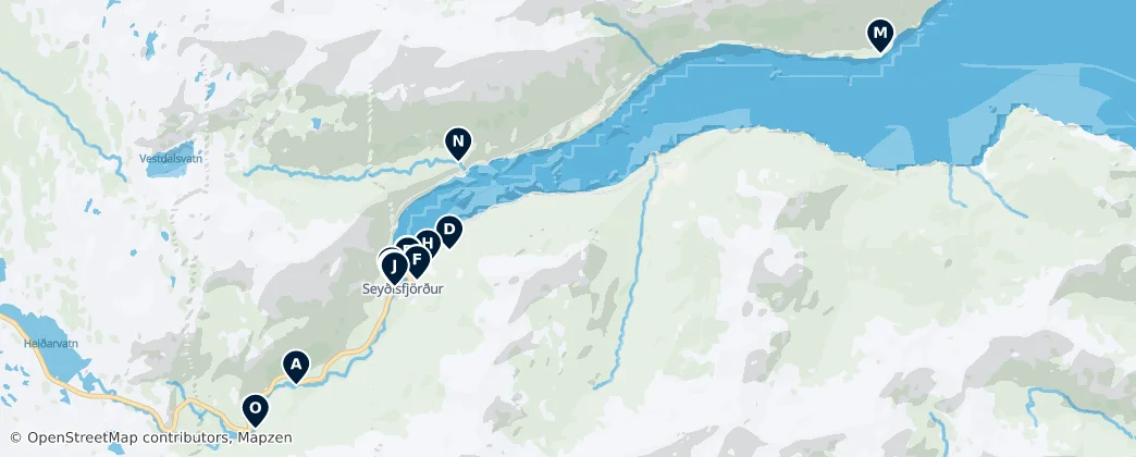 Seyðisfjarðarkaupstaður's Essential Wonders — Map