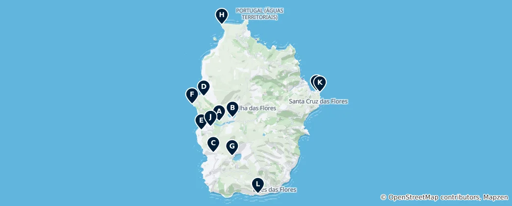 Map of Ilha das Flores Essentials