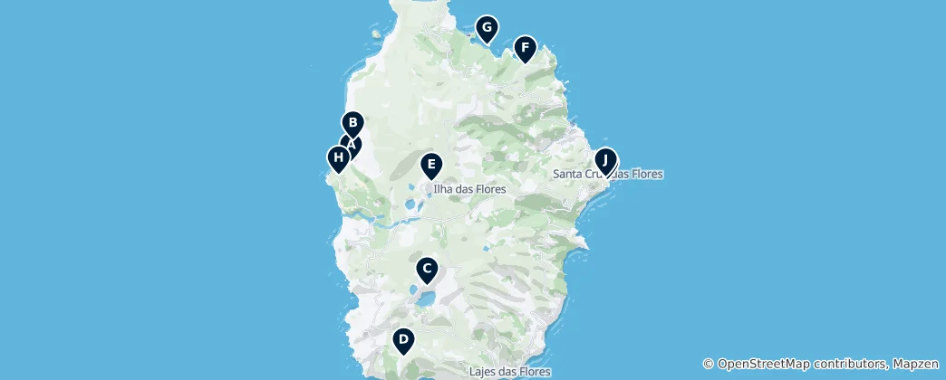 Mapa de Natural Attractions